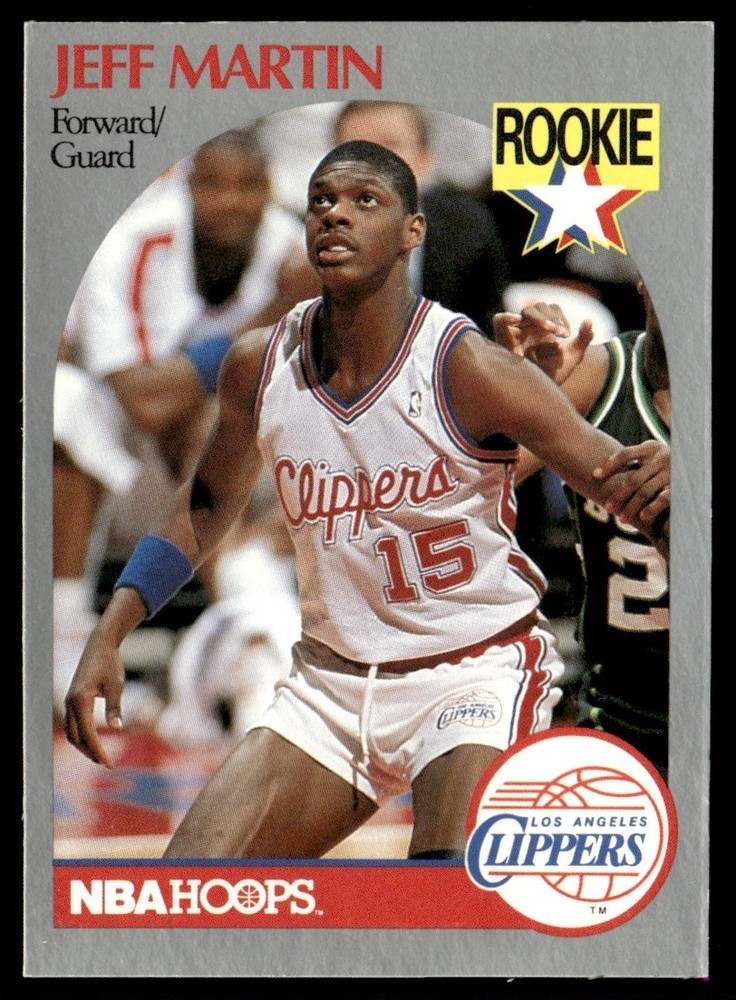 1990-91 Hoops Jeff Martin Rookie Los Angeles Clippers #148