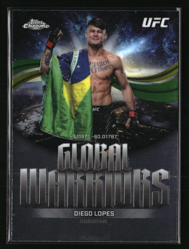 Diego Lopes 2026 Topps Chrome UFC Global Warriors #GW-14 UFC