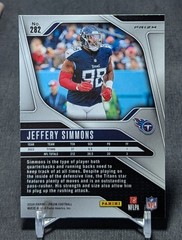Jeffery Simmons Silver Holo 2024 Panini Prizm Football Card 282 Tennessee Titans