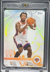OG Anunoby WHITE GOLD REFRACTOR CARD TOPPS KNICKS MINT