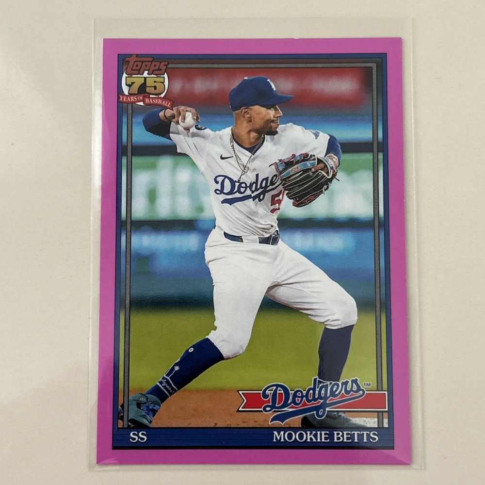 2026 Topps Series 1 MOOKIE Betts PINK 1991 Design #T91 Los Angeles Dodgers