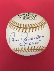 Bobby Richardson Signed Autograph Rawlings Gold Glove Award BasebalI G.G.61-65