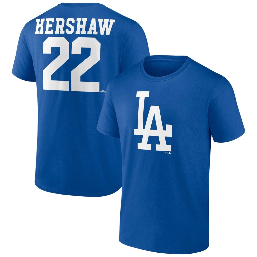 Men&rsquo;s Clayton Kershaw Royal Los Angeles Dodgers Player Icon Name & Number sz 2XL
