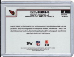 2025 Topps Chrome Football-#3 Paris Johnson Jr Team Camo SP