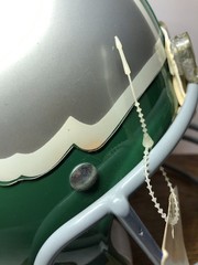 VTG 80s Philadelphia Eagles NFL Helmet Phone Telephone Kelly Green Riddell READ