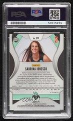 2020 Panini Prizm WNBA Silver Prizm Sabrina Ionescu #89 Rookie RC 0vv