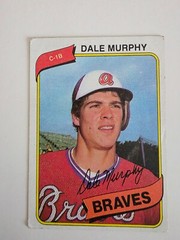 Card Lot Set 1980 Topps Dale Murphy Braves # 274 1983 #760 1979 #39 1984 #150