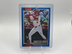 2026 Topps Chrome Blue Wave Refractor CHRISTIAN MOORE ( #&rsquo;d/150) RC.
