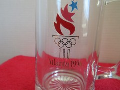 Atlanta 1996 Summer Olympics 5-3/4&Prime; Tall Glass Mug
