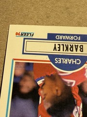 Charles Barkley Fleet 1990 Error Misprint Card-Neat Mint Or Better-Ungraded