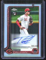 2025 Topps Chrome Update Tyler Callihan RC Auto /499 Reds #AC-TC