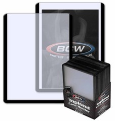 25 BCW Black Border Toploader 3×4 Standard Trading Quality Card Holder Rigid PVC
