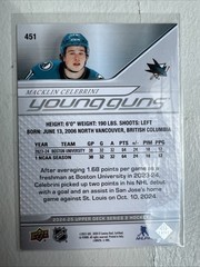 2024-25 Upper Deck Series 2 Young Guns #451 Macklin Celebrini