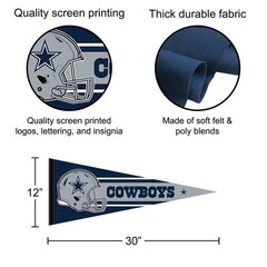 Dallas Cowboys NFL Helmet Pennant