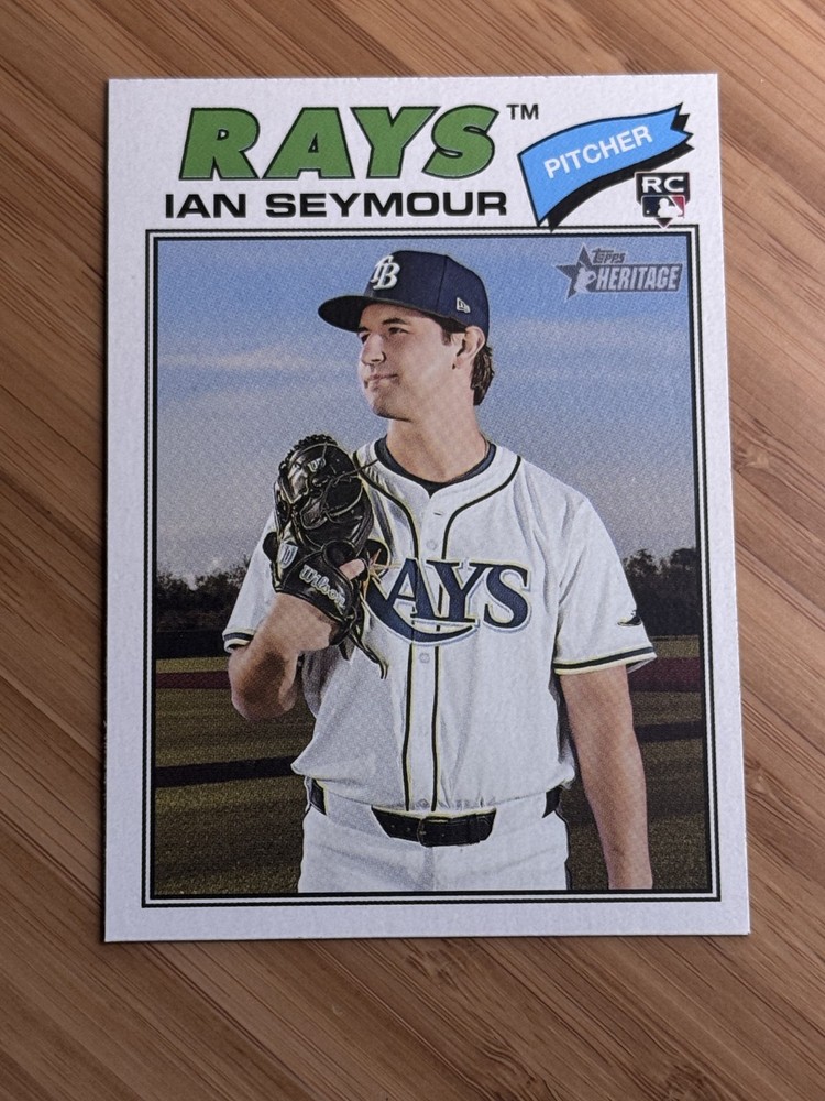 Ian Seymour 2026 Topps Heritage – Short Print RC Tampa Bay Rays #181