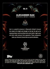 2023-24 Topps Chrome Alexander Isak SSP (PR=12) Red Lava Golazo #GL-3 Sweden
