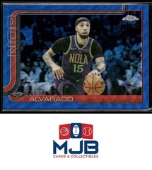 2025-26 Topps Chrome Jose Alvarado Blue RayWave Refractor #/150 #144 Pelicans