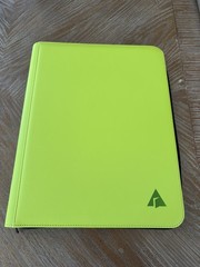 Rayvol Toploader Binder,Green 252 Toploaders 9-Pocket Top Loader Card Storage