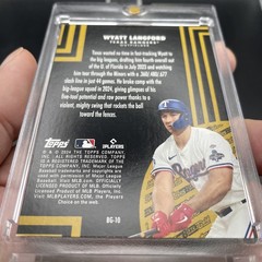 2024 Topps Update Series Topps Black Gold #BG-10 Wyatt Langford Texas Rangers