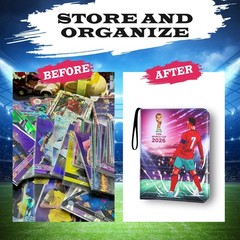 Card Binder 900 Pocket Ronaldo Premium Trading Card Album Soccer Collectors