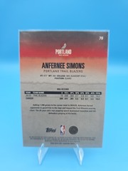 2025-26 Topps Signature Class Anfernee Simons #70 Orange 25/50