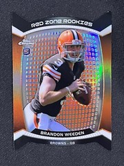 2012 Topps Chrome Red Zone Rookies Refractors Browns #RZDC5 Brandon Weeden