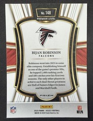 2025 Panini Select #148 Bijan Robinson Red and Blue Prizm Shock