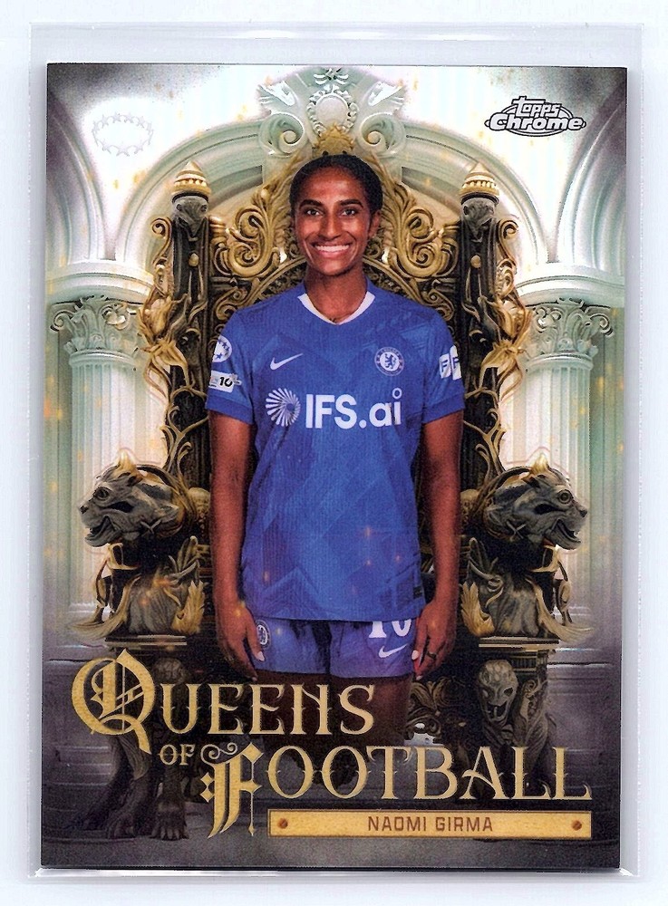 Naomi Girma 2025-26 Topps Chrome UWCL #QF-12 Queens Of Football