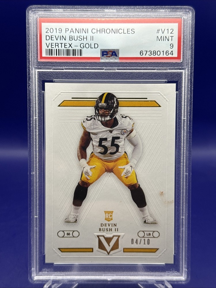 2019 Panini Chronicles – Vertex Devin Bush II #V-12 Gold /10 (RC) 🚨Pop 1🚨