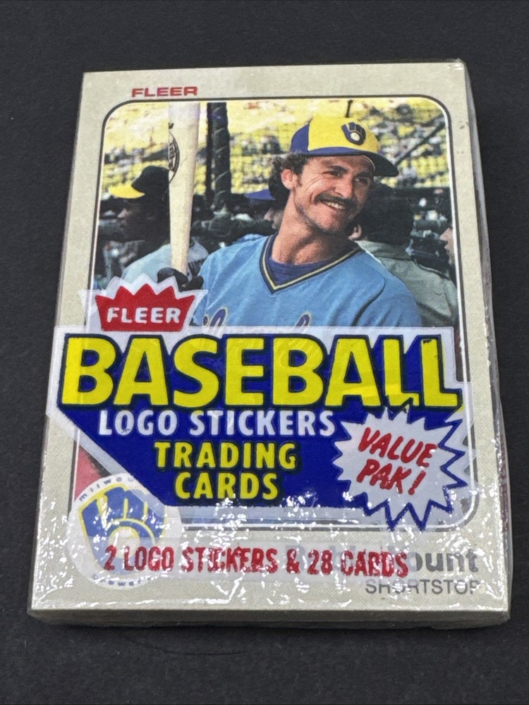 1983 Fleer Baseball Cello Pack Sealed Unopened ROBIN YOUNT on front