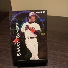 1997 Fleer Soaring Stars #2 Barry Bonds Refractor Pattern Insert Card