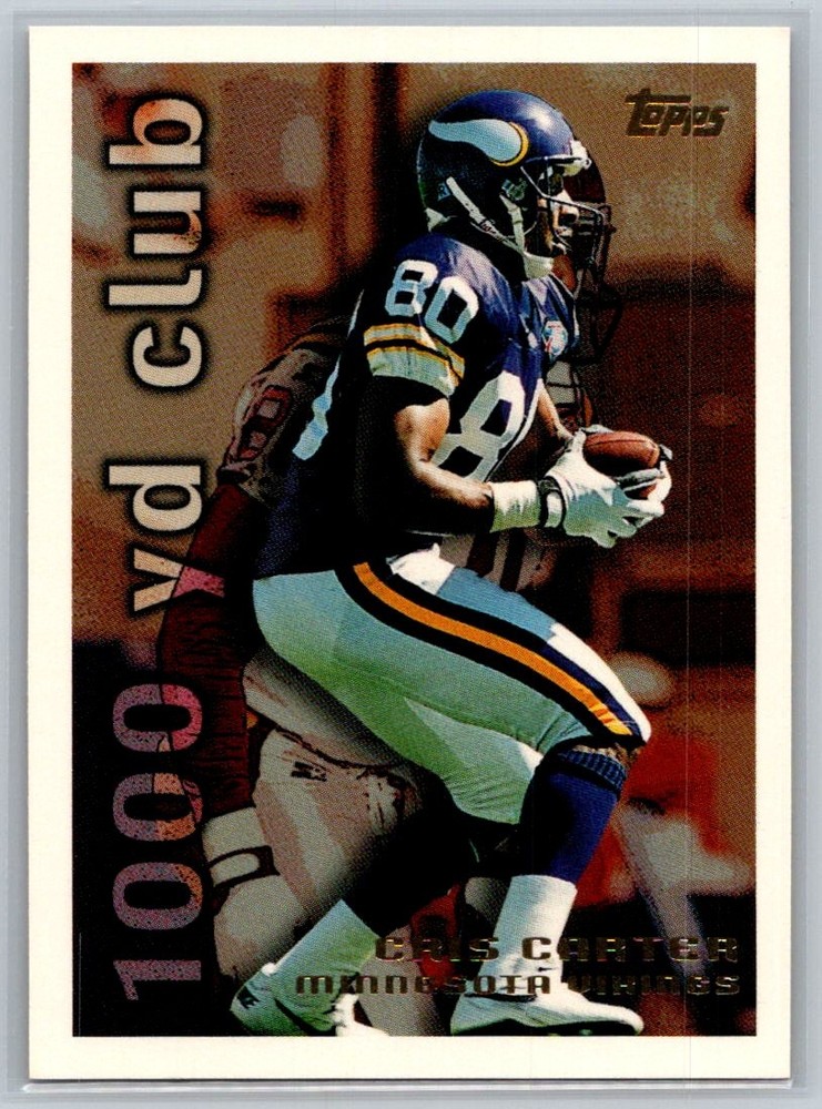 1995 Topps Football #12 Cris Carter – VG – Minnesota Vikings