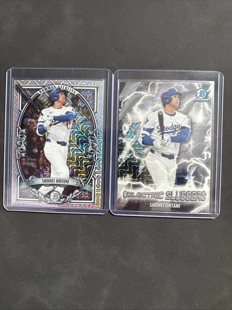 Lot X2 2026 Bowman Mojo Inserts Of Shohei Otani, Sterling And Lightning Slugger