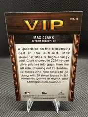 2025 Bowman Very Important Prospects Max Clark #VIP-10 (RC) B2