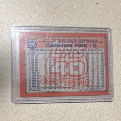 Topps 1991 Topps desert shield Carlton Fisk #170 Chicago White Sox
