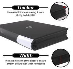 16 Pocket Card Binder – Holds 1600 Trading & Sports Cards, Ringless Album with S