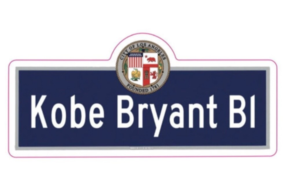 kobe bryant blvd sticker mamba nba los angeles lakers