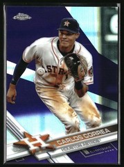 2017 Topps Chrome #112 Carlos Correa Purple Refractor #/299
