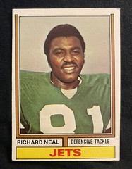 1974 Topps Richard Neal /New York Jets #468