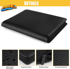Toploader Binder Holds 288 Toploaders 9 Pocket Top Loader Binders with Sleeves..