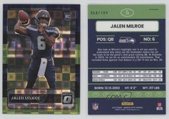 2025 Donruss Optic 2015 Retro Black Pandora Prizm Jalen Milroe Rookie RC db5
