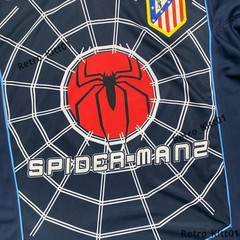 Fernando Torres 9 Atletico Madrid 2004/05 Black SpiderMan Short Sleeve Jersey L