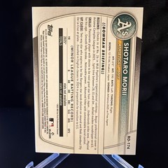 2025 Bowman Draft Shotaro Morii Sky Blue Border #/499 Athletics