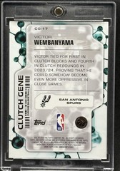 Victor Wembanyama RARE BLACK CHROME INVESTMENT CARD TOPPS CHROME SPURS MINT