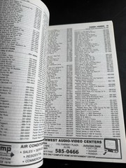 Nolan Ryan Astros 1987 – 1988 Alvin South Texas Telephone Book / Directory * NM