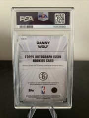 2025-26 Topps Chrome – Auto Issue Rookies Danny Wolf #TAIR-DW Gold Refractor /50