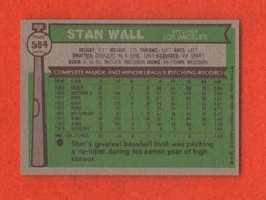 1976 Topps Stan Wall Card #584 FREE SHIPPING LA Dodgers