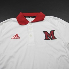Miami RedHawks adidas Climalite Polo Men&rsquo;s White Used XS