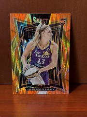 2025 Panini Select WNBA Sarah Ashlee Barker #66 Concourse Orange Flash Prizm RC