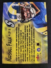 2000 Skybox Premium Marshall Faulk SUPERLATIVES COMIC BOOK COVER Card #4 OF 15